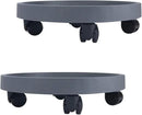 WanderingDonkey 14 Inch Potted Flower Mover Dolly with Casters Round Coaster for Indoor Outdoor, Heavy Duty Plant Caddie with Wheels,Rolling Plant Stand Pot Trolley,Wheeled Planter Saucer Tray 2 Pack by GreenHaven Gardens