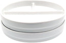 Elk and Friends Kids 7.8” Porcelain White Plates | Divided Plates | Suitable for Kids/Toddlers | Microwave & Dishwasher Safe | Non Slip | Snack Dishes | 2 Pack by TinyTreasures Baby Boutique
