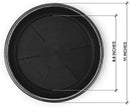 11" Decorative Heavy Duty Tray/Saucer (2 Pack) Rustic Medieval/French Country Look, Pot/Planter Base for Indoor/Outdoor Decor Use. Long Lasting, Reusable Light Weight (11 inches, Silver) by GreenHaven Gardens