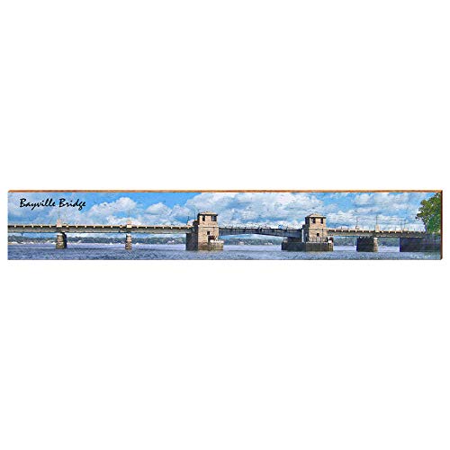 Bayville Bridge New York Home Decor Art Print on Real Wood Each