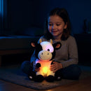 Cuteoy Light-up Singing Plush Cow LED Musical Stuffed Animal Adjustable Volume Lullaby Plushies Birthday Christmas Toy Gifts for Kids Toddler Girls, 13" by TinyTreasures Baby Boutique