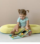 Baby Lounger for Newborn 0-18 Months, Bionic Design Infant Floor Seats & Loungers for Home and Travel, Soft Organic Cotton Baby Lounger, Newborn Babies Shower Gifts by TinyTreasures Baby Boutique