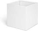 White Steel Planter Square Outdoor Planters Galvanized Steel Planter Box Indoor Metal Large Planters Cube Heavy Duty Flower Pot 32 Inch Modern Commercial Residential for Trees Patio Deck Yard Garden by GreenHaven Gardens