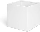 White Steel Planter Square Outdoor Planters Galvanized Steel Planter Box Indoor Metal Large Planters Cube Heavy Duty Flower Pot 32 Inch Modern Commercial Residential for Trees Patio Deck Yard Garden by CozyNest Decor