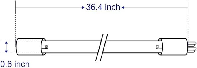 HQUA-OWS-12L 40W Germicidal UV Tube, 2 Pack, photo 2 of 4