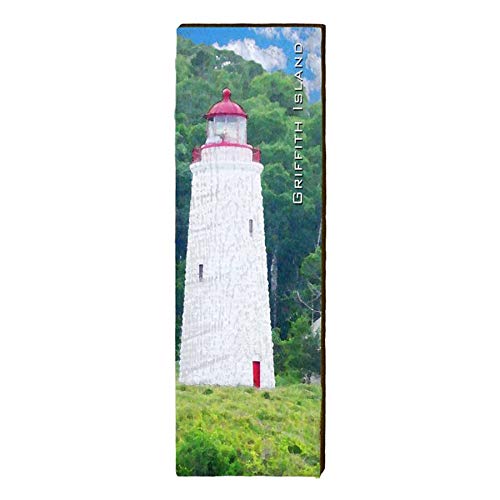 Griffith Island Lighthouse Home Decor Art Print on Real Wood