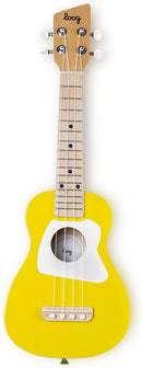 Loog Wood Soprano Ukulele for Kids & Beginners, App & Lessons, All Ages (Yellow) by TinyTreasures Baby Boutique