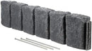 Beuta Landscape Edging | Garden Edging Border | Faux Stone Block XL for Lawn Edging, Flower Beds & Yard Edging – 1 Pack | Each Section Has 6 Blocks 48" L x 4" W x 9.5" H | 3 Spikes | Charcoal by GreenHaven Gardens