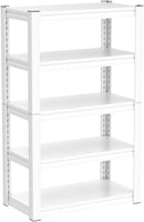 Raybee Garage Shelving Heavy Duty 2000LBS Storage Shelves Heavy Duty Shelving 5 Tier White Metal Shelves Pantry Shelf for Kitchen Closet Basement Warehouse 16.5" D x 32" W x 63" H by GreenHaven Gardens