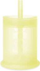 Olababy Silicone Training Cup with Straw Lid | Babies Water Drinking Cup | 6+ Mo Infant To 12-18 Months Toddler | Sippy Cup For Kids & Smoothie Cup | Baby Led Weaning (Lemon, 5 oz) by TinyTreasures Baby Boutique