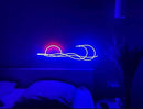 LED Decorative Lights USB Mountains Sunrise Sunset Led Neon Signs Home Decoration Wall Art Holiday Gift Brightness Adjustable 16.5''x9.5'' by CozyNest Decor