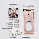 2 Packs Keyed Hasp Locks Twist Knob Keyed Locking Hasp for Small Doors, Cabinets and More,Stainless Steel Steel, Hasp Lock Catch Latch Safety Lock Door Lock with Keys (4inch, Copper) by TinyTreasures Baby Boutique