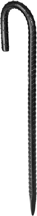 VEVOR Rebar Stakes, 12-Inch, Heavy-Duty 0.4 in Diameter J Hook, Galvanized Steel Ground Anchors with Chisel Point End & Rust-Resistant Coating, for Gardening Support, Fence, Camping Tents (16-Pack) by CozyNest Decor