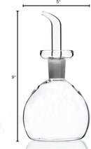 ELETON Cylindrical 28 oz Olive Oil Dispenser Bottle Glass with No Drip Spout -Olive Oil & Vinegar Dispenser Glass Cruet Decanter- Glassware Seal Handicraft Easy Clean Drip Free Bottles for Kitchen by CozyNest Decor