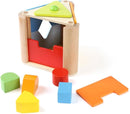 Shape Discovery Plug-in Box | Beech Wooden Shape Sorter Toy with 6 Puzzles | Montessori Learning for Toddlers 18+ Months by TinyTreasures Baby Boutique