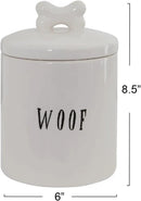 Creative Co-Op Woof Jar with Bone Handle on Lid by CozyNest Decor