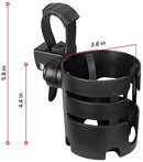 Accmor Stroller Cup Holder with Adjustable Strap, 360 Degree Rotatable Universal Cup Holder for Uppababy, Nuna, Doona Stroller, Drinks Holder for Wheelchair, Walker, Rollator by TinyTreasures Baby Boutique