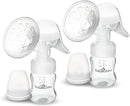 BabyBuddha Manual Breast Pump, Single Hand Expression Breastmilk Pump, Cordless and Portable, No Batteries or Power Needed, Soft Silicone Massage Cushion, BPA Free, Quiet, Dishwasher Safe, 2 Pack by TinyTreasures Baby Boutique