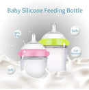 Baby Bottles (2 Pack) 8oz Nurture Nest Anti Colic Bottles with Easy to Hold Handles and Soothing Green Trim by TinyTreasures Baby Boutique
