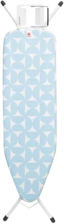 Brabantia Size B Ironing Board (49x15 in) 7 Height Options, Adjustable Steam Iron Rest Holder (Fresh Breeze) Non-Slip Feet, Anti-Collapse Child Locks by CozyNest Decor