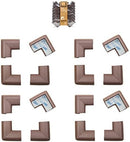 Roving Cove HeftyFit Corner Protector for Baby (16 Large Corners), Heavy-Duty Soft Rubber Foam Furniture Corner Bumper Guards, 3M Adhesive Pre-Taped, Coffee Brown by TinyTreasures Baby Boutique