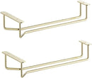 Soro Essentials Set of 2 Brass Plated 10" Glass Hangers, Rust Resistant by CozyNest Decor