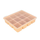 Baby Food Storage Silicone Cubes with Clip-On Lid Freezer Tray Baby Food Soups Purees Ice Easy and Safe Design Made in Korea(12 Sand Beige) by TinyTreasures Baby Boutique
