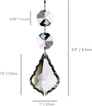 Maple Leaf 20pcs Crystal Chandelier Prisms Replacement Pendant Parts, 38mm Hanging Crystals Beads for Chandelier Wedding Decoration Clear by GreenHaven Gardens