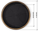 Decorative Heavy Duty Tray/Saucer (2 Pack) Rustic Medieval/French Country Look, Pot/Planter Base for Indoor/Outdoor Decor Use. Long Lasting, Reusable Light Weight (11 inches, Gold) by GreenHaven Gardens