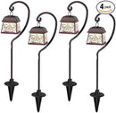 Maggift 4 Pack 22 Inch Hanging Solar Lights Multipurpose with 4 Shepherd Hooks Outdoor Solar Coach Lights by GreenHaven Gardens
