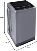 COMFEE’ 1.6 Cu.ft Portable Washing Machine, 11lbs Capacity Fully Automatic Compact Washer with Wheels, 6 Wash Programs Laundry Drain Pump, Ideal for Apartments, RV, Camping, Magnetic Gray by CozyNest Decor