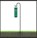 Ottsuls Shepherds Hooks for Outdoor - 60" Heavy Duty Bird Feeder Pole with 5 Prong Base, Adjustable Stand Hanger for Garden Plant, Hummingbird Feeder, Lantern Lights - Haning Wedding Decor (1 Pack) by GreenHaven Gardens