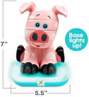 Stack-a-Roos Baby Pig by Salus Brands - Animal Stacking Toy, Educational Early Learning Toy for Infants Babies Toddlers, Age 12+ Months - Great Baby Gifts. STEM Toy by TinyTreasures Baby Boutique
