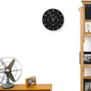 Modern Minimalist Black Stop Wall Clock by CozyNest Decor