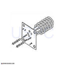 Allied Plate Element, 5 in x 5 in Plate, 2 Thermowell's, 11kW
