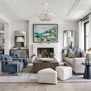 42" Huang Farmhouse Wooden Beads Ceiling Fan with Lighting