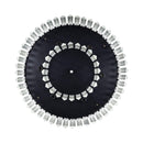 42" Modern Downrod Mount Crystal Ceiling Fan with Lighting and Remote Control