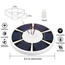 42 LED Flagpole Solar Lights with Adjustable Brightness & IP55 Waterproof