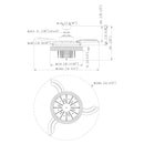 42" Modern Chrome Downrod Mount Crystal Ceiling Fan with Lighting and Remote Control