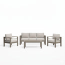 Outdoor Patio Set, All-Weather With Thick Cushions by HouseOfZazla