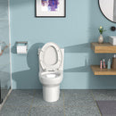 1 Piece Toilet & Soft Closing Seat - White by HouseOfZazla