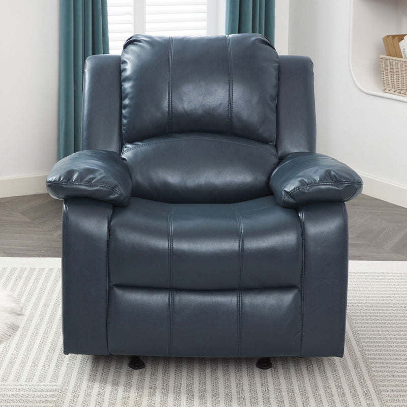 Charlotte - Gel Glider Recliner - Blue, photo 4 of 13