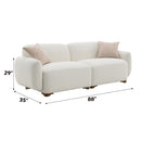 Darius - Sofa With 2 Pillows - Beige Boucle