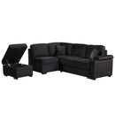Sleeper Sofa Bed, 2 In 1 Pull Out Sofa Bed L Shape Couch With Storage Ottoman For Living Room, Bedroom Couch And Small Apartment by HouseOfZazla