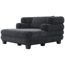 Oversized Chaise Lounge Sofa Bed with Deep Seat and Layered Armrests by HouseOfZazla