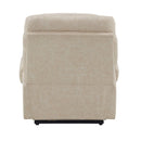 Nairi - Power Recliner With Lift, Heating & Massage - Ivory Polished Microfiber by Unique Piece Furniture
