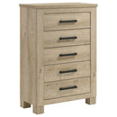 Sansome - 5 Drawer Bedroom Chest - Oak by HouseOfZazla