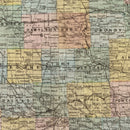 Vintage Map of Iowa 1875