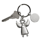 Standing Angel Keychain with Engraving Tag, 3.5" by creativegiftsdirect