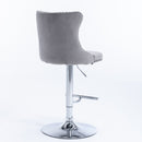 Swivel Adjustable Height Barstools Set of 2 by HouseOfZazla